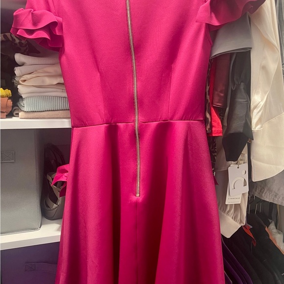 Ted Baker Magenta Ruffle Skater Formal Dress - Picture 4 of 7